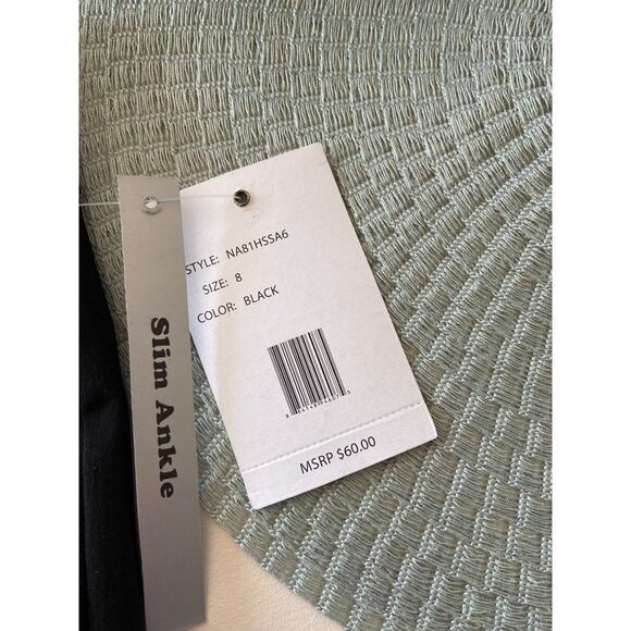 NWT Zac & Rachel Women's Millennium Pull-On Ankle Slim Leg Pants, Black, SIZE 8 - Picture 7 of 7